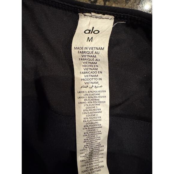 ALO Yoga Courtside Tennis Dress - Black - Size Medium - Picture 6 of 6